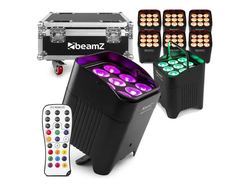 BeamZ Professional BBP59 draadloze batterij uplighter